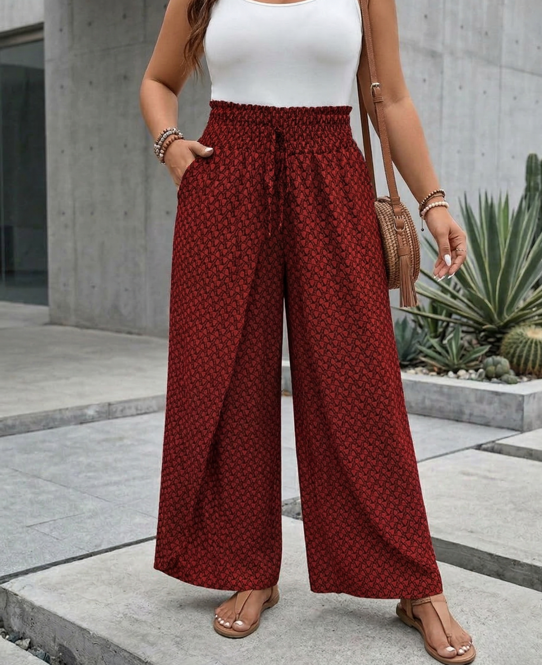 LUNARA - WOMEN'S WIDE-LEG TROUSERS