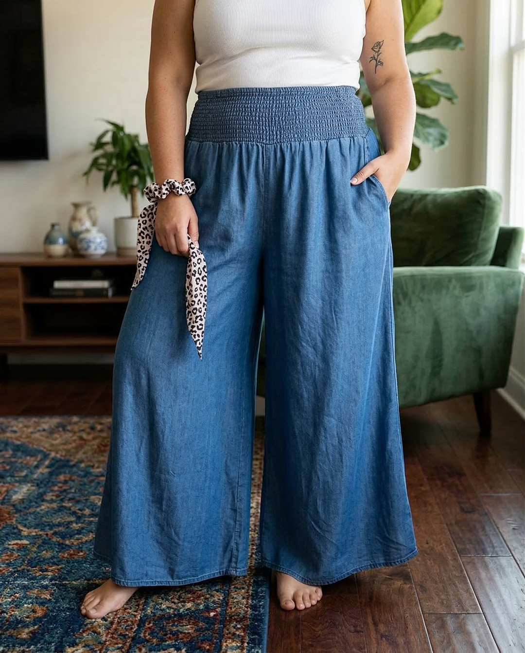 Jasper | Flowy Smocked Waist Pants