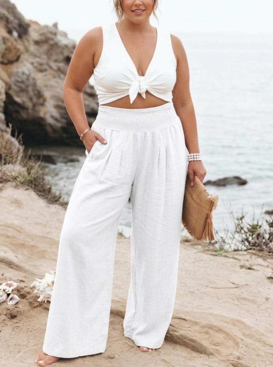 THALIORA – REMI WIDE-LEG LINEN TROUSERS