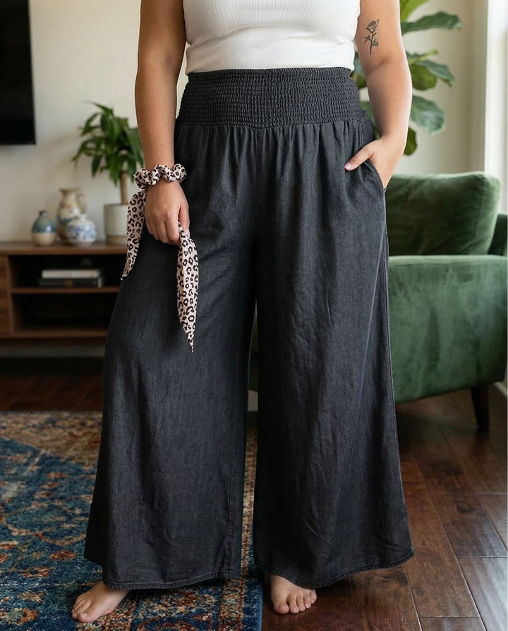 Jasper | Flowy Smocked Waist Pants
