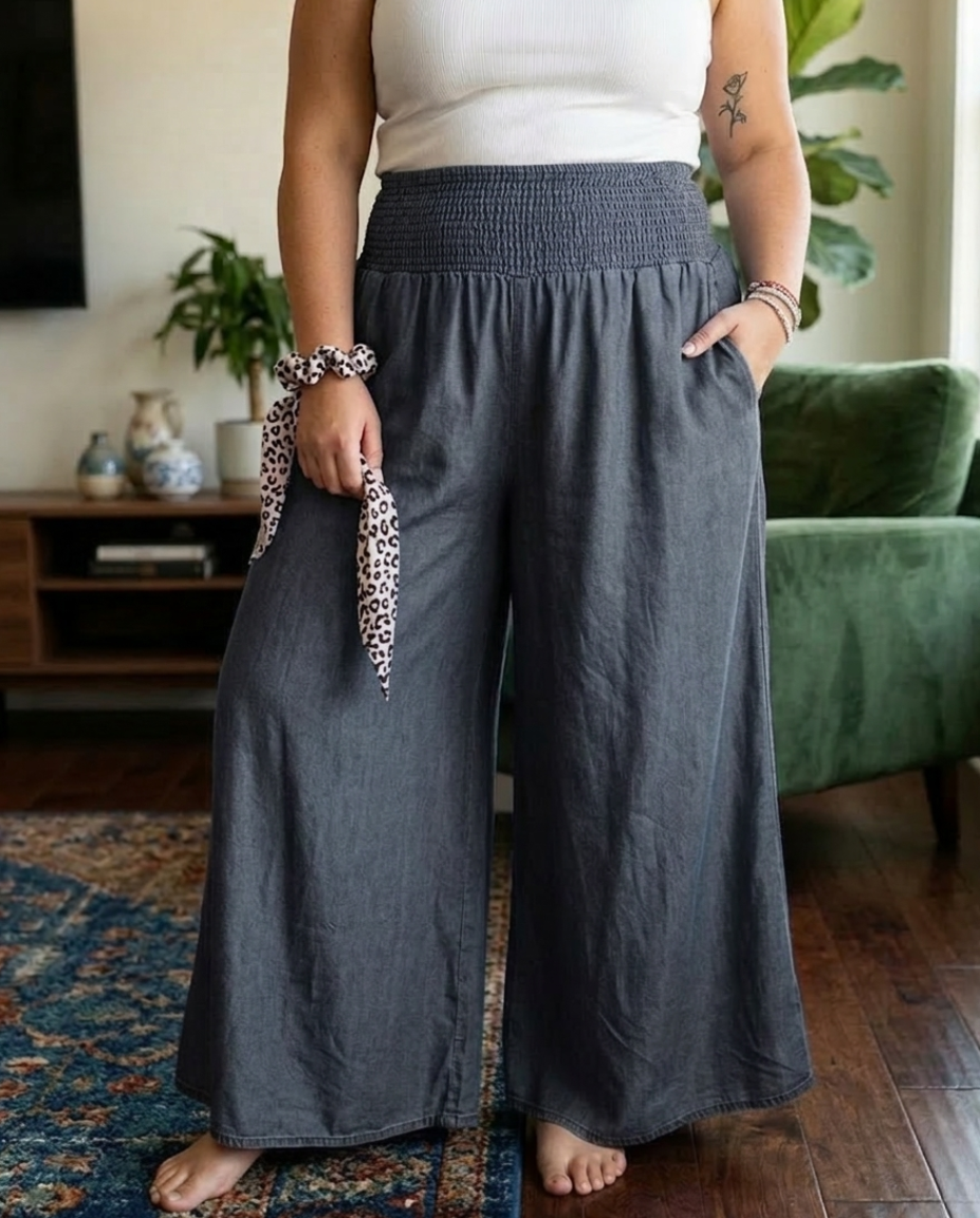Reina - Comfy Wide-Leg Trousers