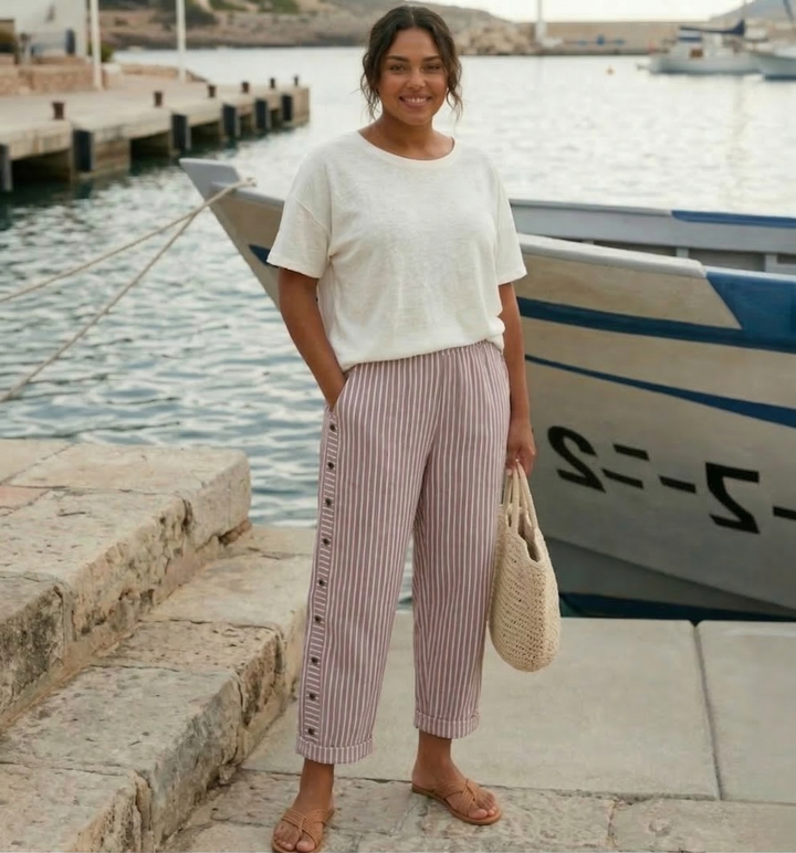 Dagny | Stylish Summer Striped Pants